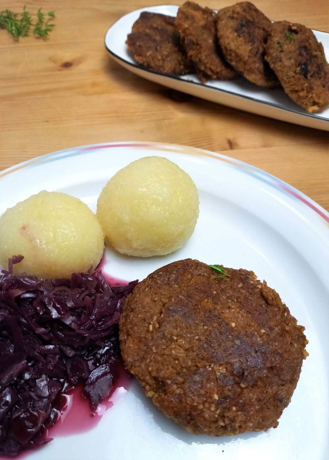 Vegane Grünkernfrikadellen - verfluchtlecker